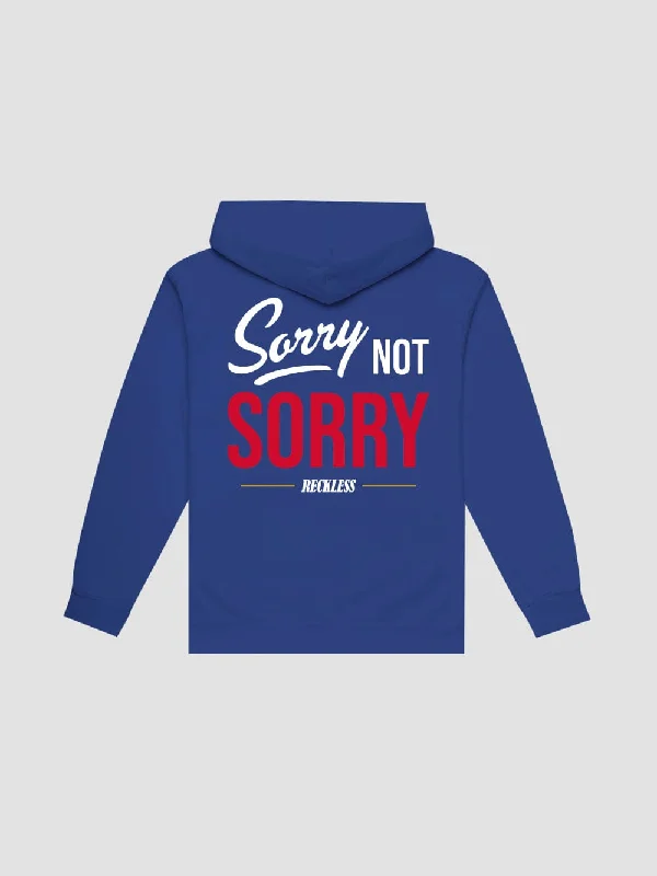 Not Sorry Hoodie - Royal Blue